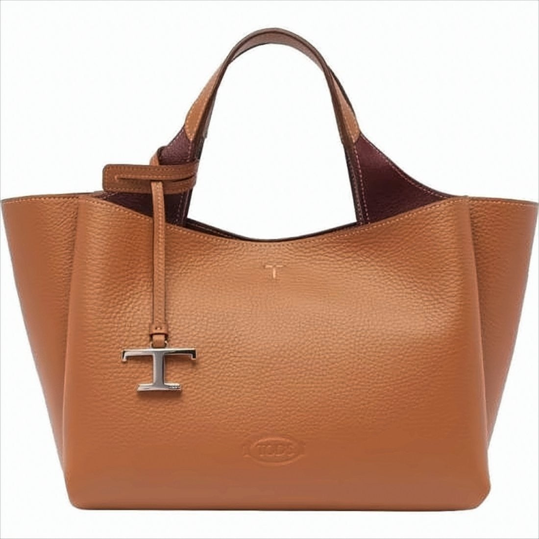 Tod's Textured Leather Tote Bag With Adjustable Shoulder Strap