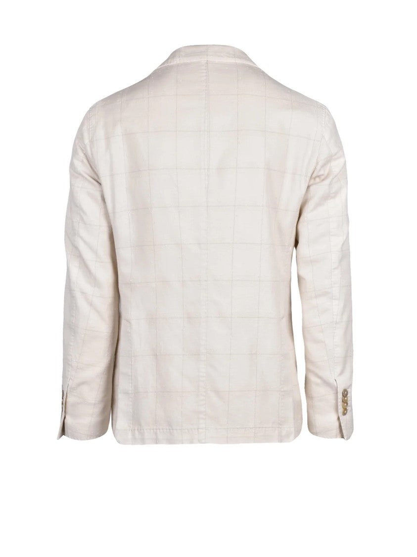 L.B.M. 1911 Cotton Linen Polyamide Jacket - White