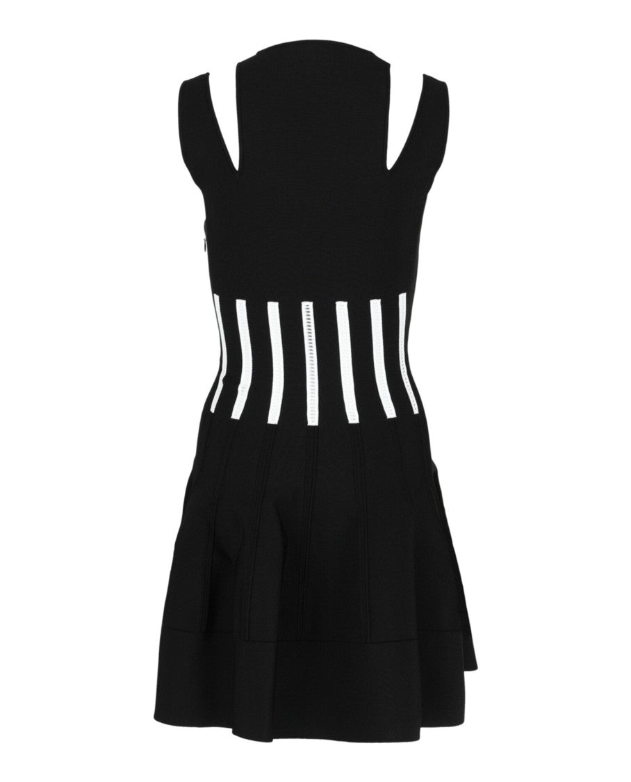 Alexander Mcqueen Coutout Shoulder Corset Mini Dress