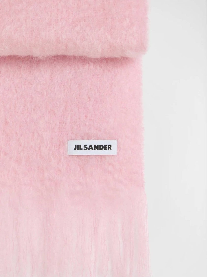 Jil Sander Pastel Pink Gradient Effect Scarf