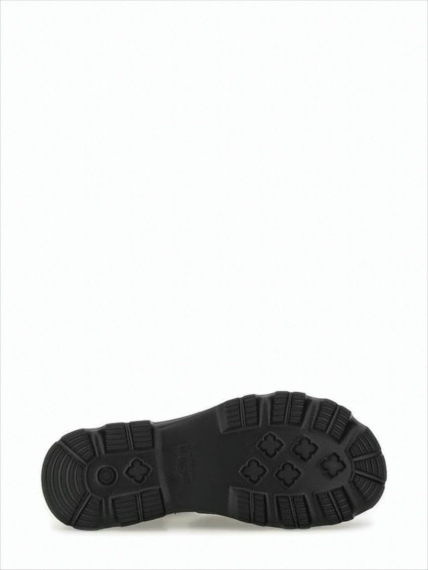 Ugg Nubuck Leather Sandals With Rugged Platform Sole