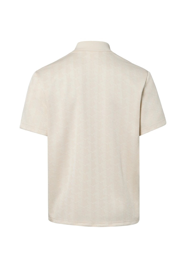 Lacoste Textured Short-Sleeved Boxy Polo Shirt