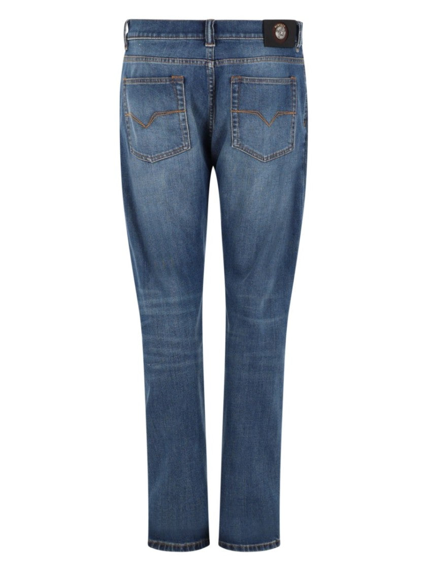 Versace Straight-Leg Fading Denim Jeans