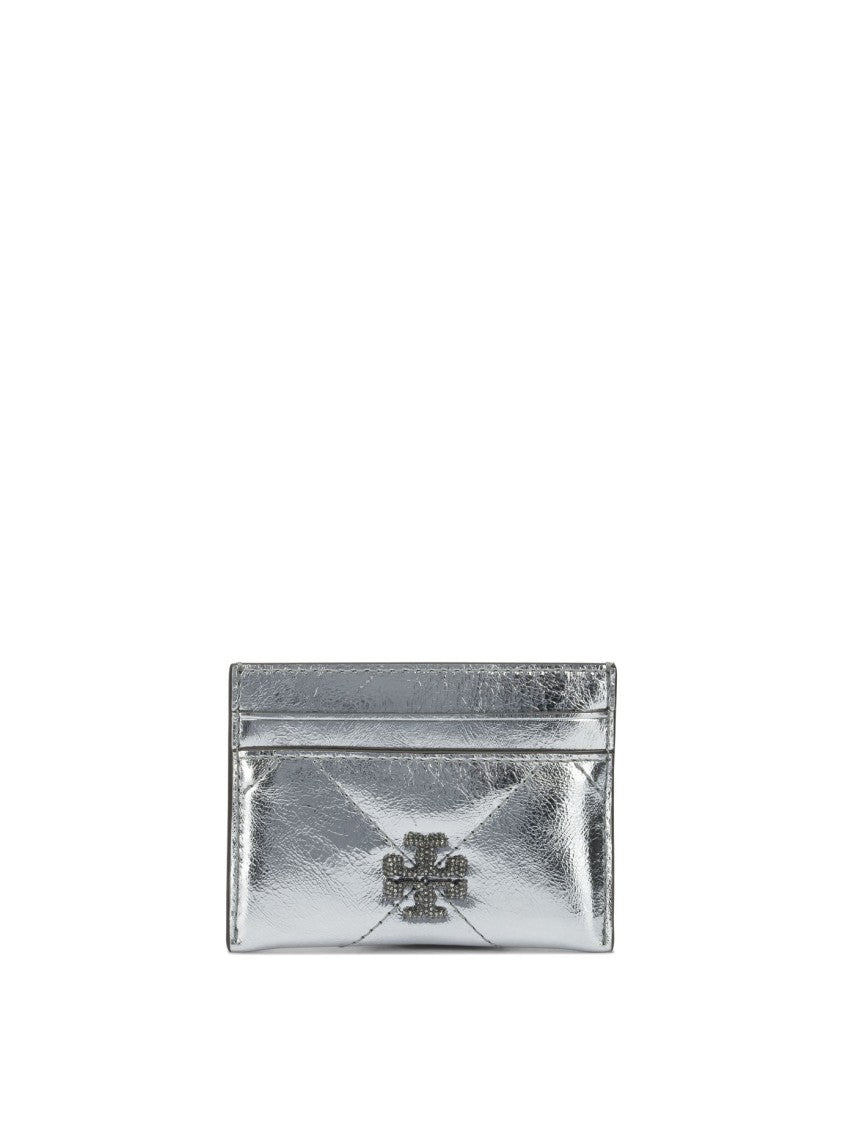 Tory Burch Shiny Metallic Leather Wallet