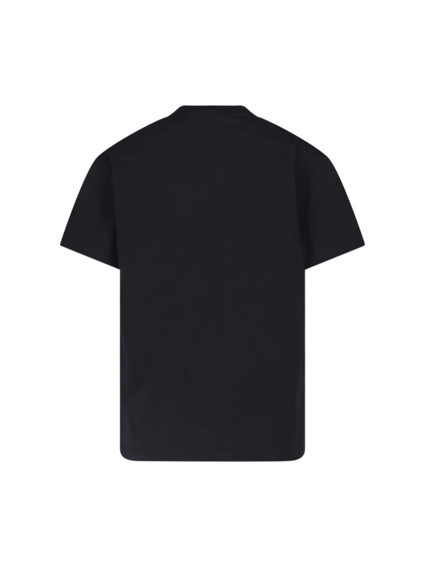 Jil Sander Black Crewneck Logo Cotton T-Shirt