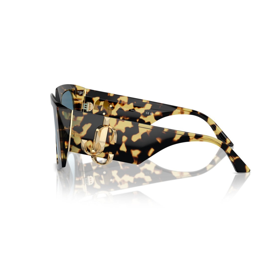 Jimmy Choo 0Jc5006u Oversized Tortoiseshell Square Frame Sunglasses