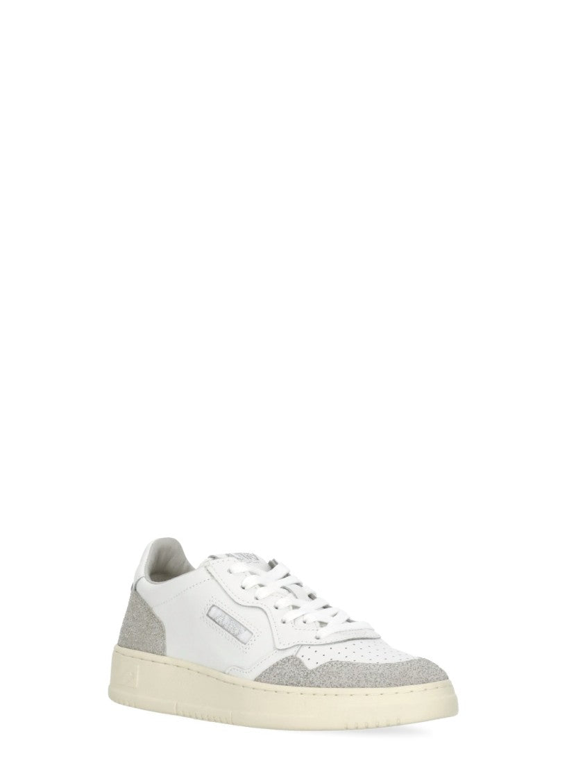 Autry White Medalist Low Leather Sneakers