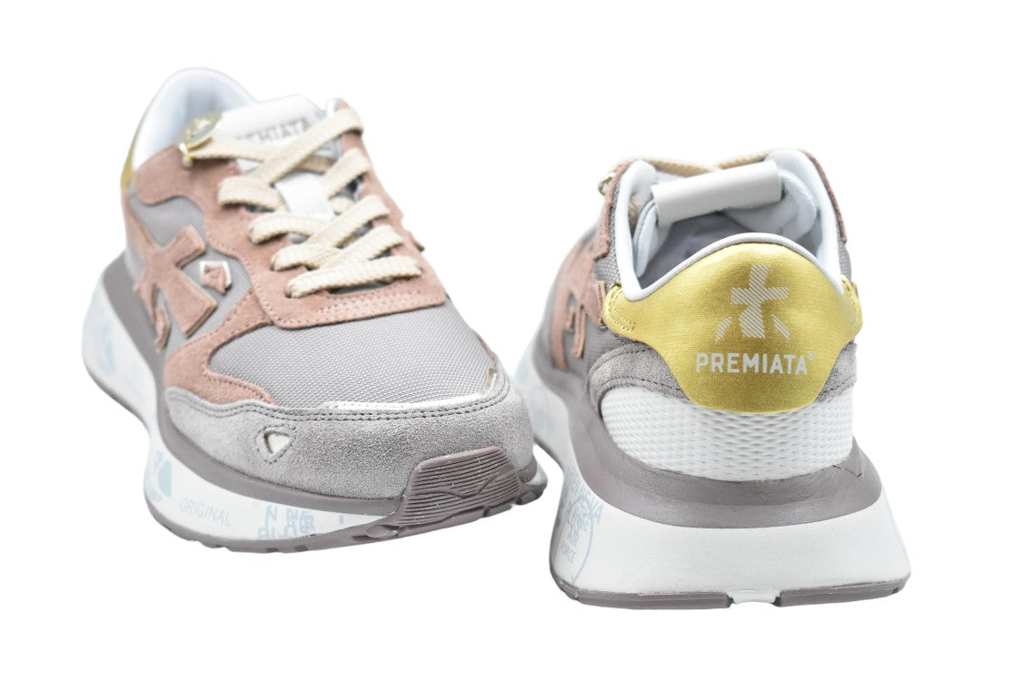 Premiata Low-Top Sneakers In Soft Grey