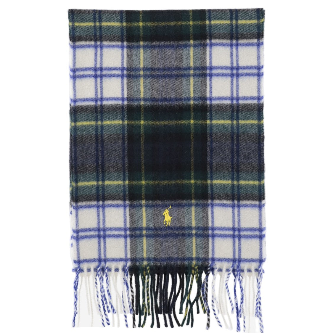 Polo Ralph Lauren Green Check Cashmere Scarf