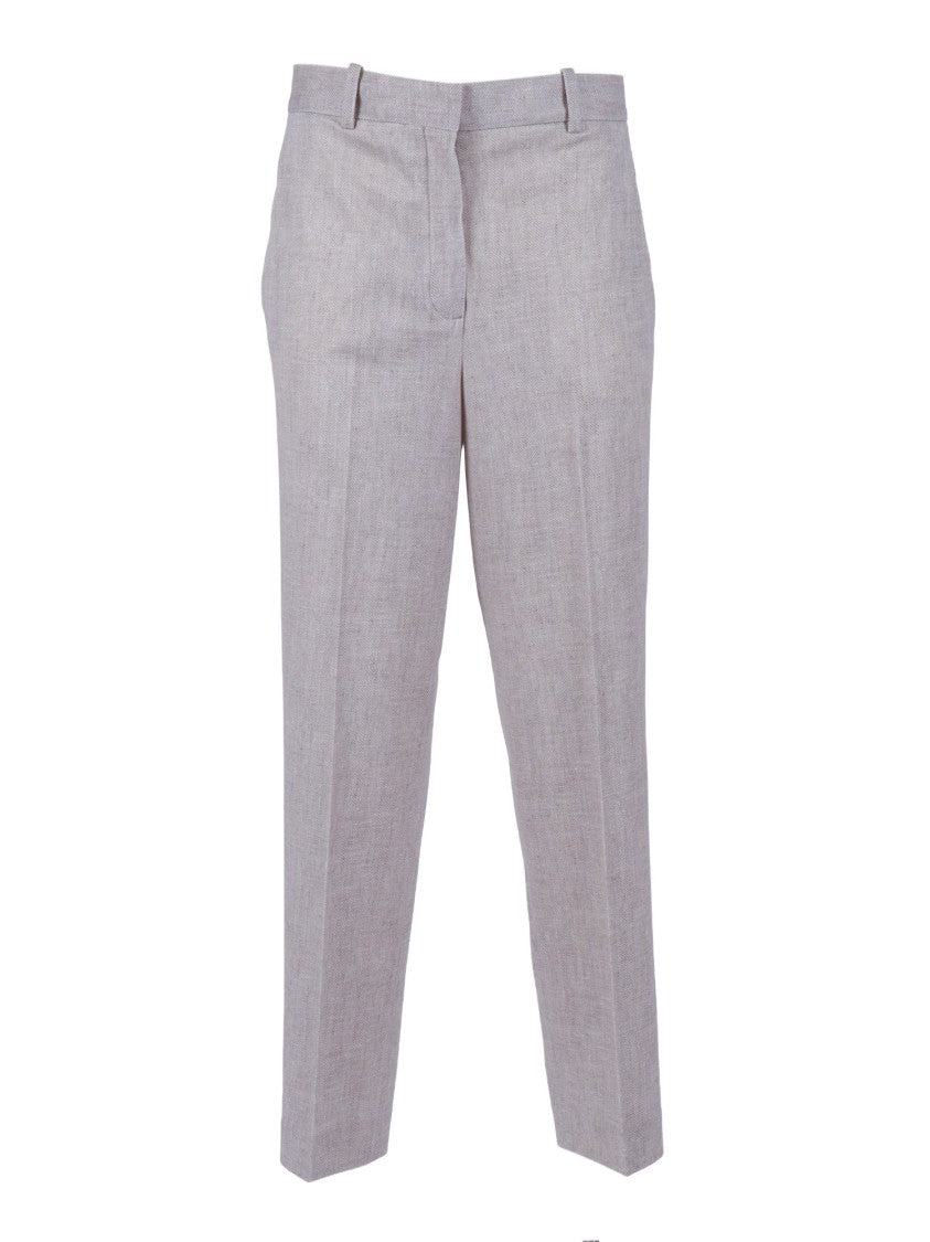 Circolo 1901 Carrot Herringbone Tapered Carrot Pants