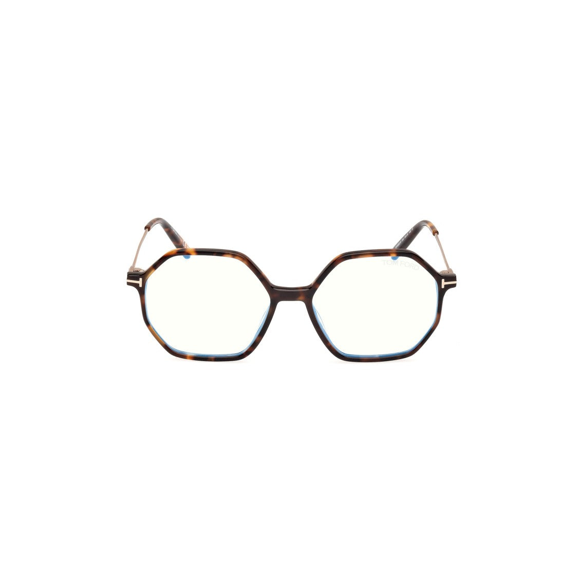 Tom Ford Ft5952-B Octagonal Tortoiseshell Frame Eyeglasses