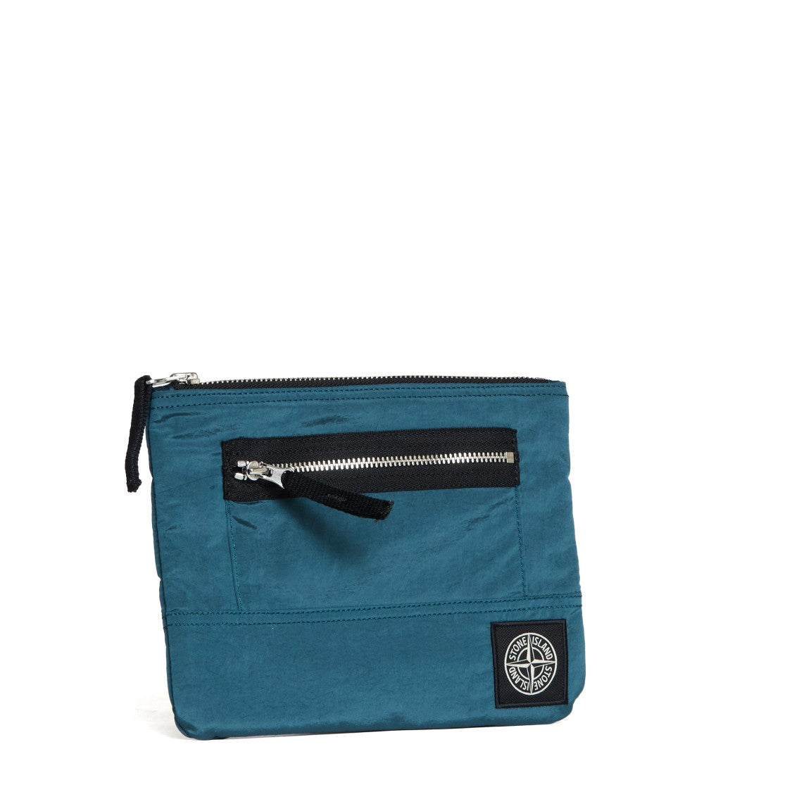 Stone Island Coated Nylon Metal Clutch In Econyl