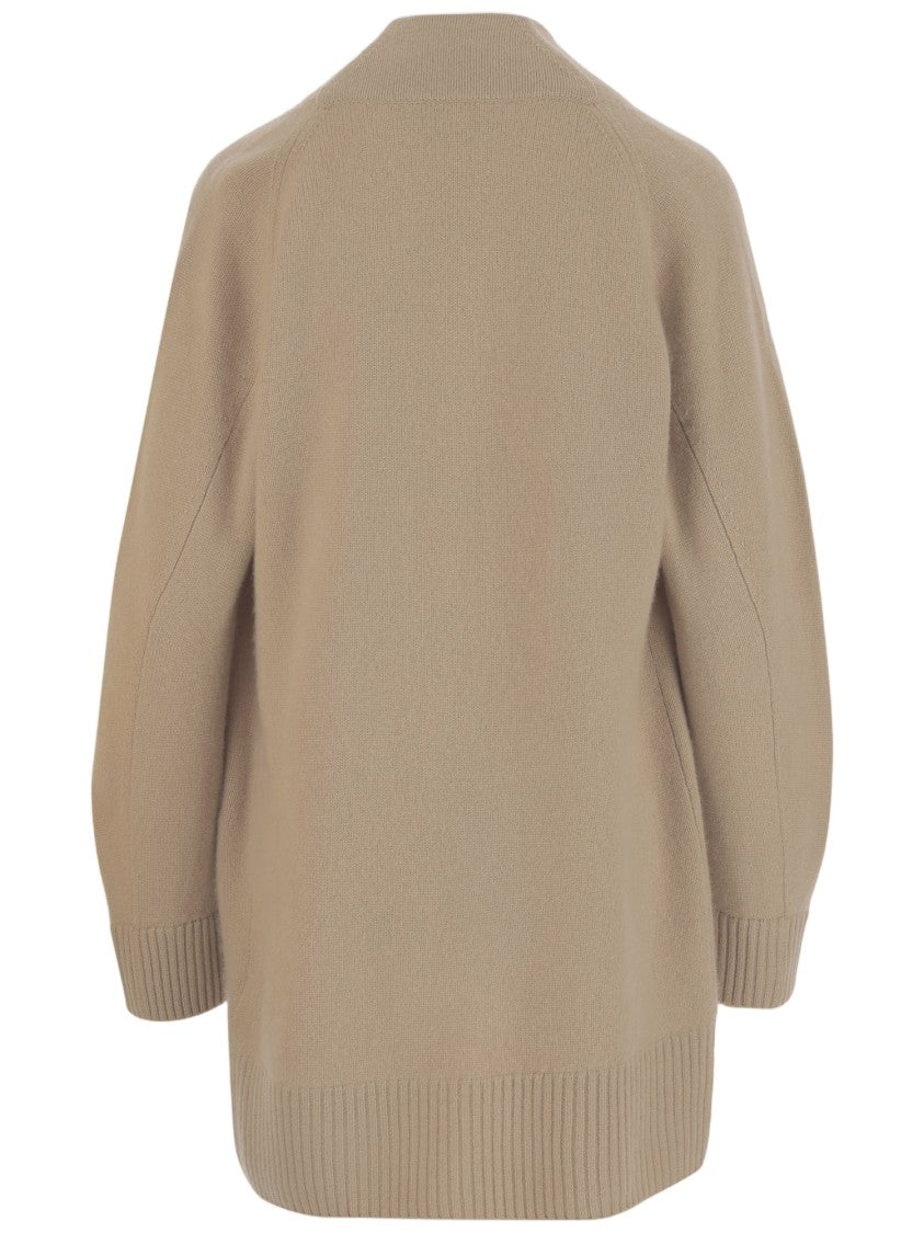 Vince Cashmere Cardigan With Deep V-Neck And Patch Pockets