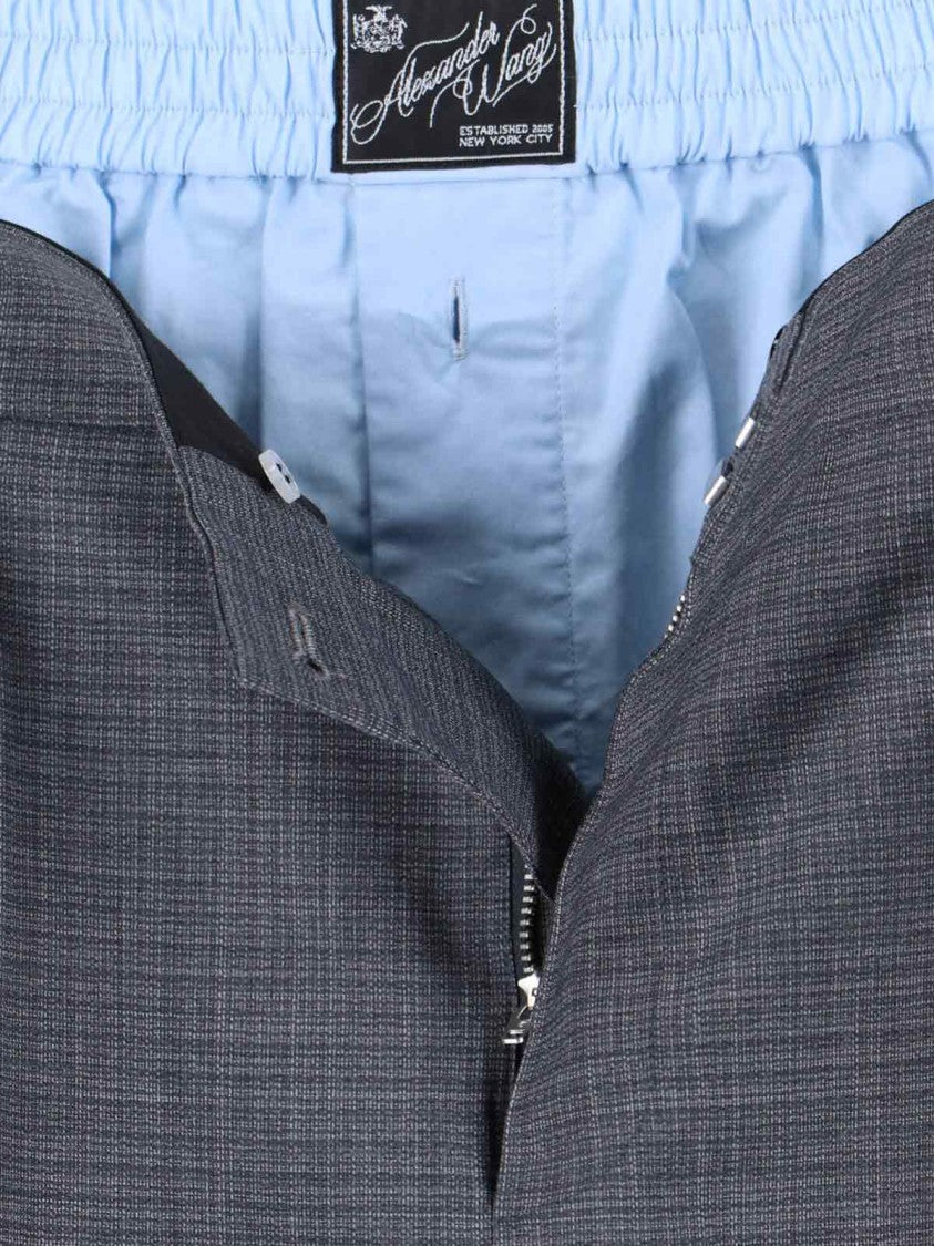 Alexander Wang Tailored Mini Skirt With Logo Patch