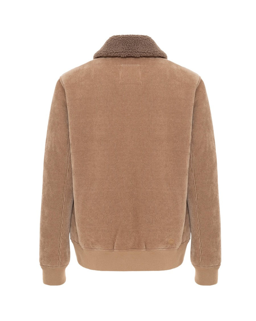Colmar Corduroy Suede Contrast Plush Collar Jacket