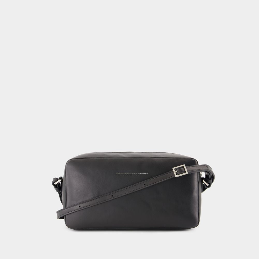 Mm6 By Maison Margiela Numeric Soft Crossbody - Leather - Black