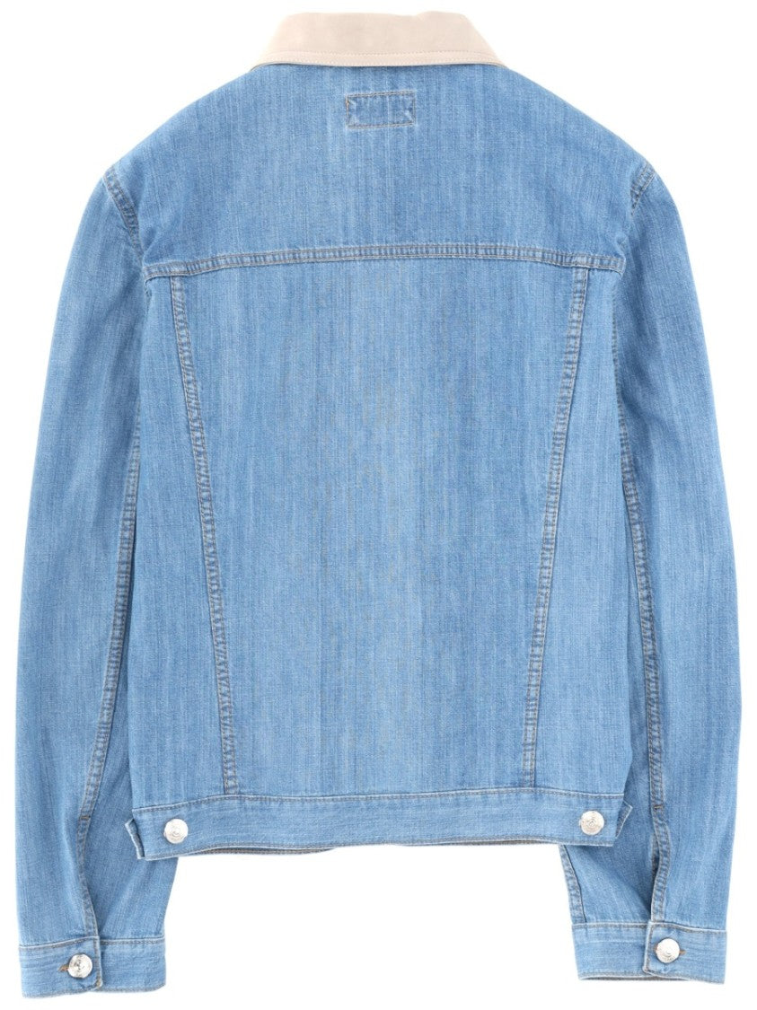 Brunello Cucinelli Light Blue Cotton Denim Jacket