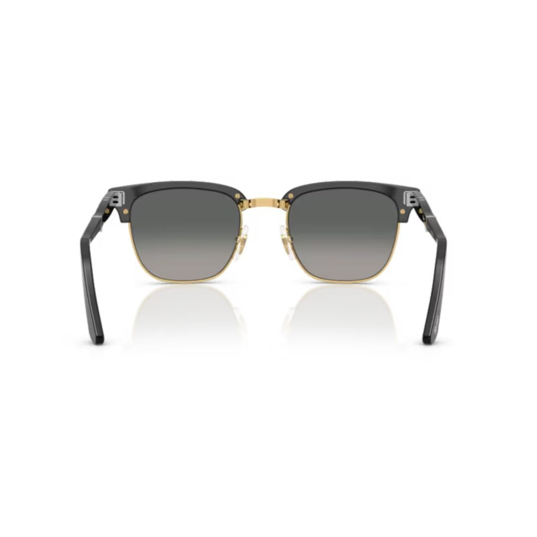Persol 0Po3375s Square Frame Sunglasses With Gold Accents