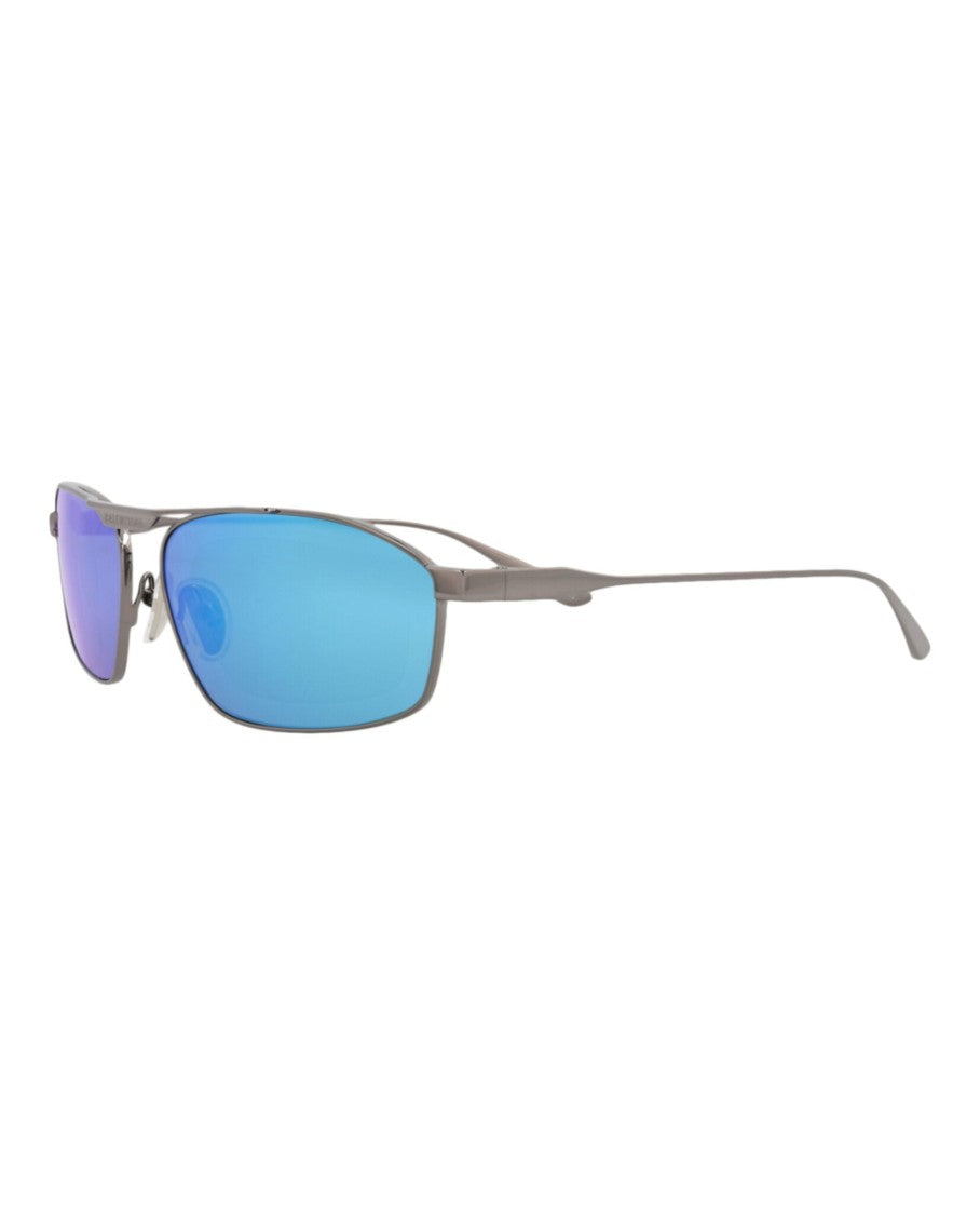 Balenciaga Aviator-Frame Metal Sunglasses