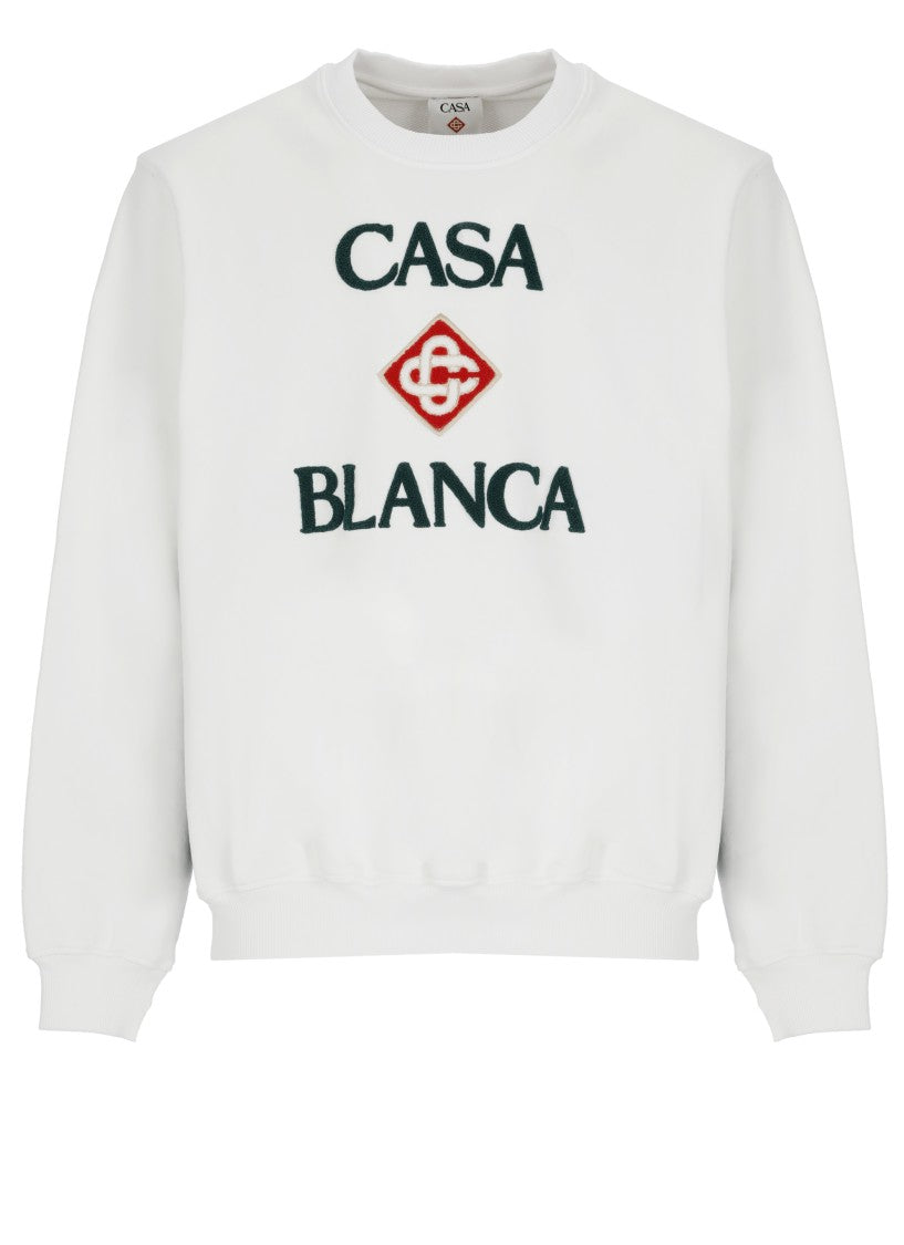 Casablanca Green Stacked Logo Sweatshirt