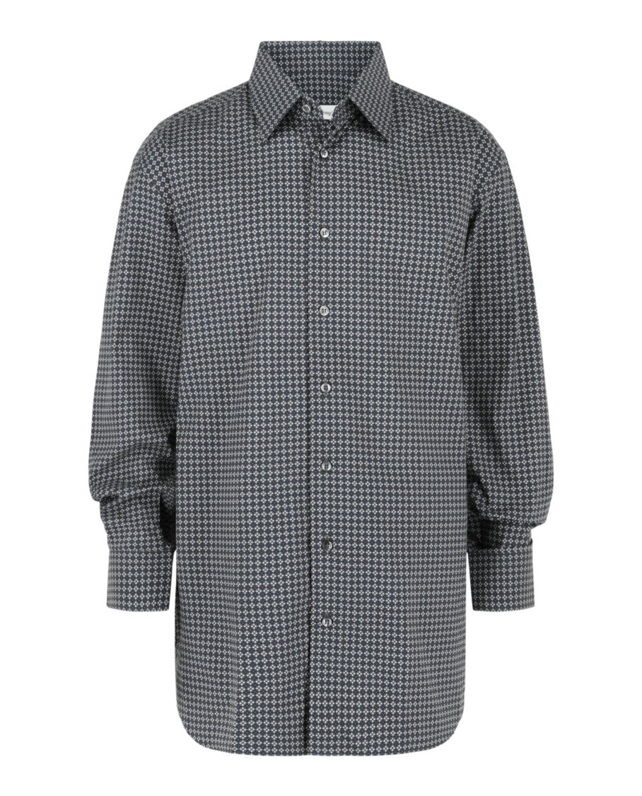 Brioni Geo Print Button-Up Shirt