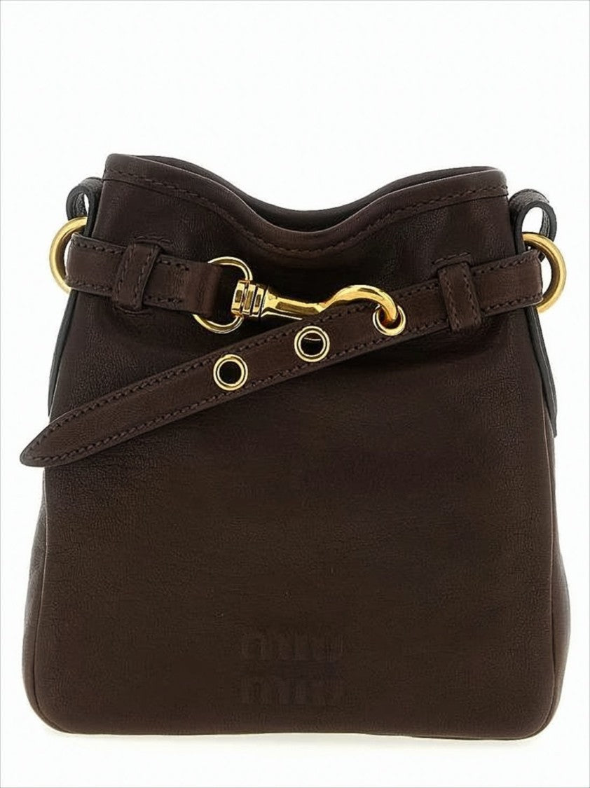 Miu Miu Compact Lambskin Shoulder Bag