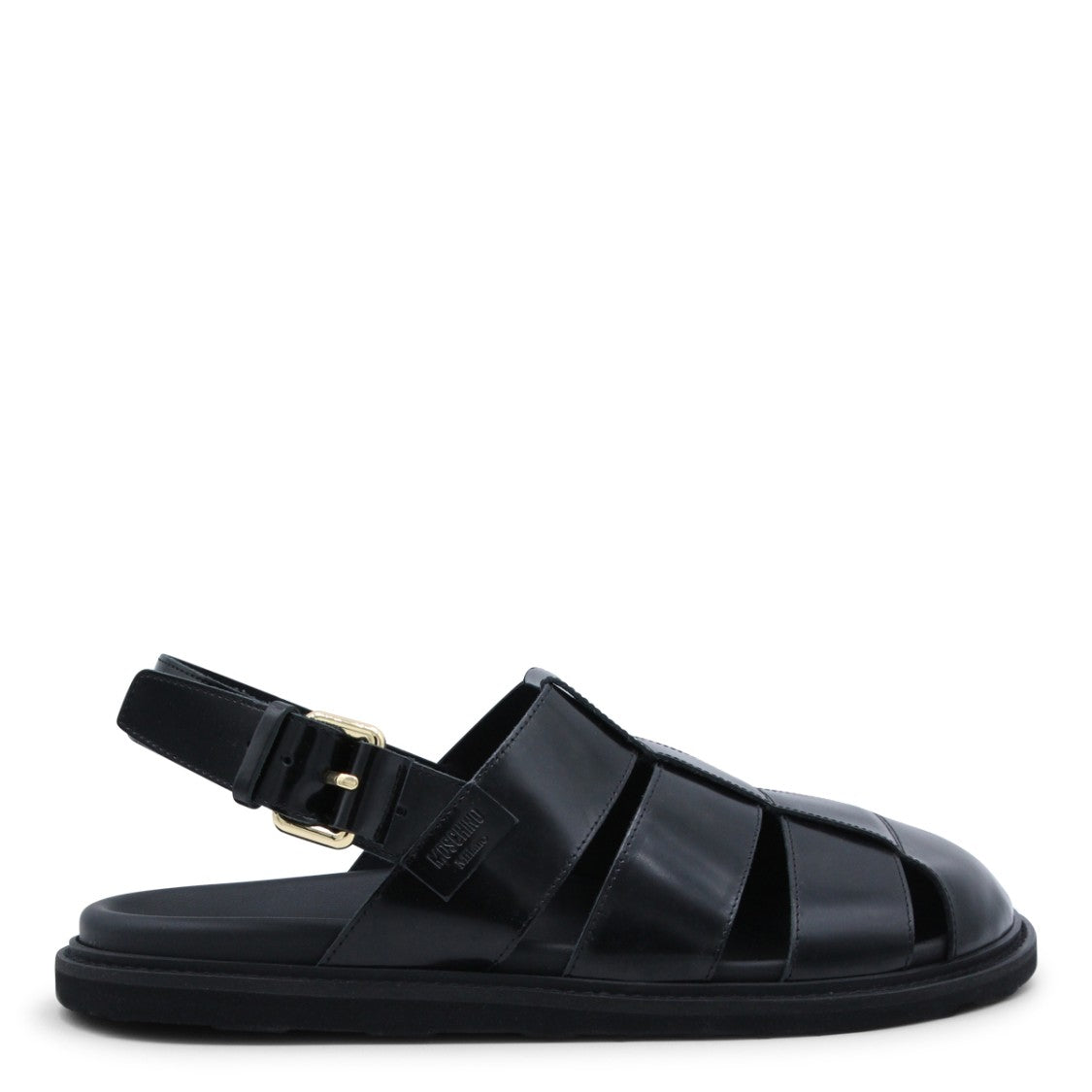 Moschino Black Sandals With Secure Strap