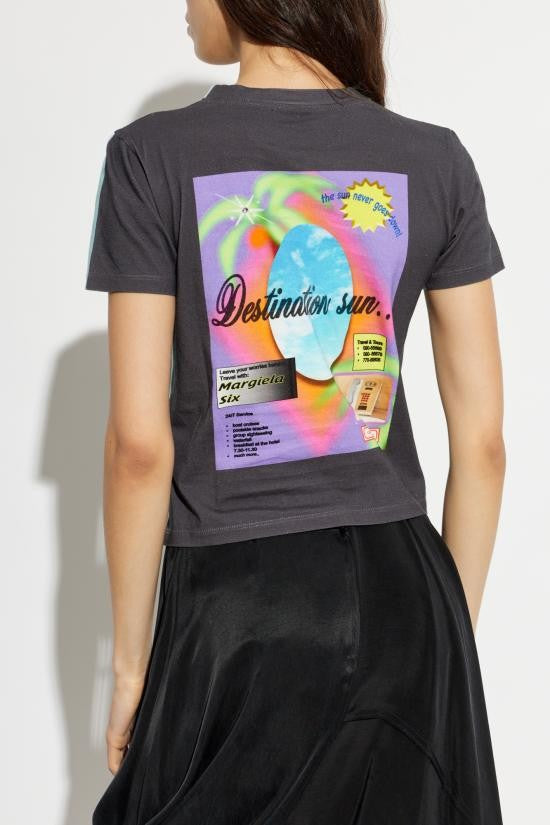 Mm6 By Maison Margiela Relaxed Fit Vintage Graphic T-Shirt