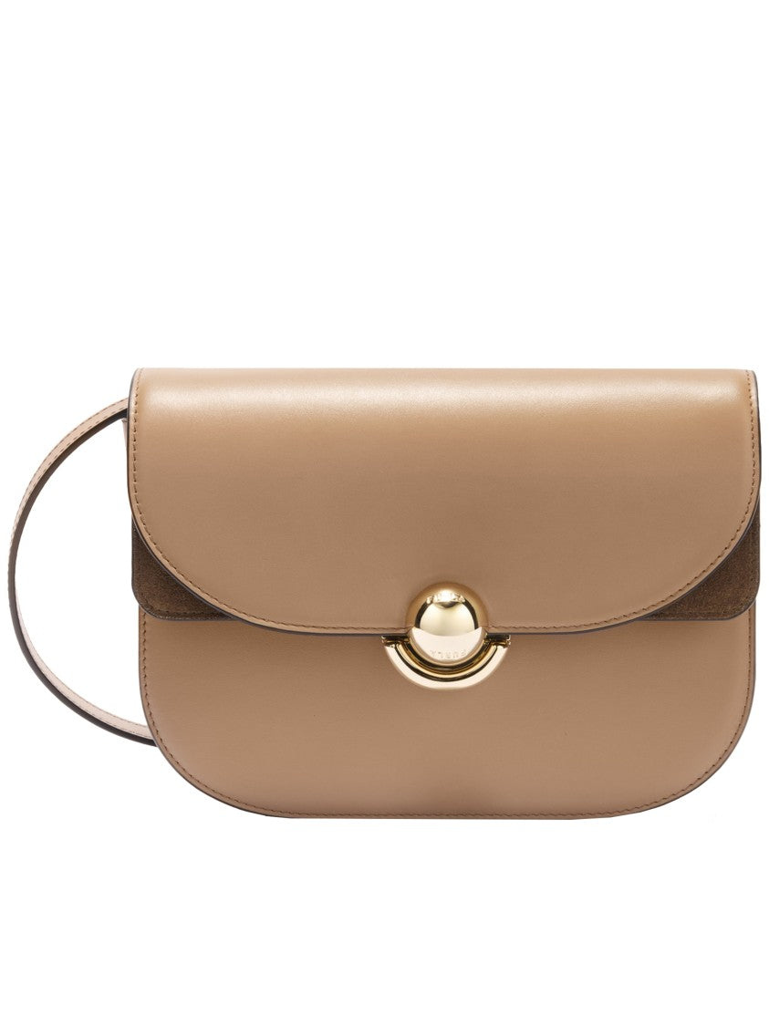 Furla Sfera S Rectangular Minimalist Black Leather Bag