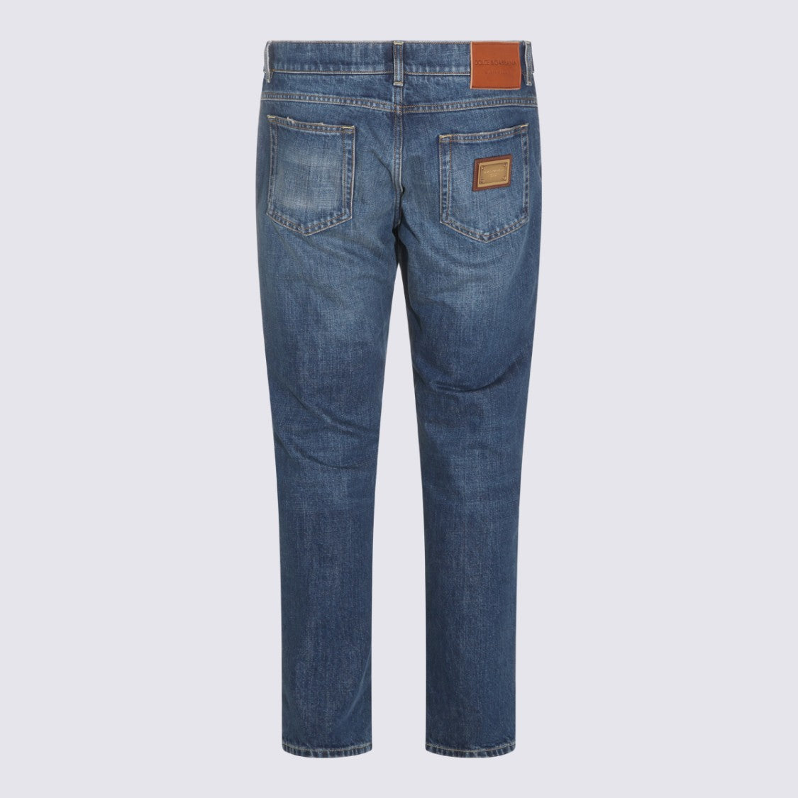 Dolce & Gabbana Straight-Leg Denim Jeans With Subtle Fading And Five-Pocket Styling