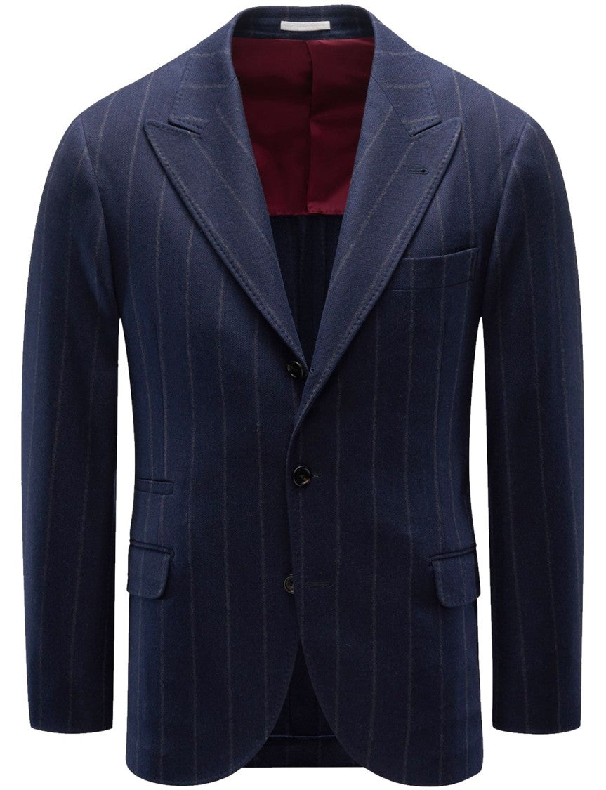 Brunello Cucinelli Blue Wool Jacket