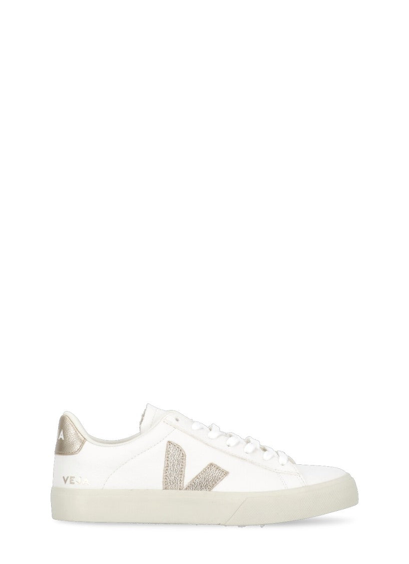Veja White Campo Chromefree Leather Sneakers