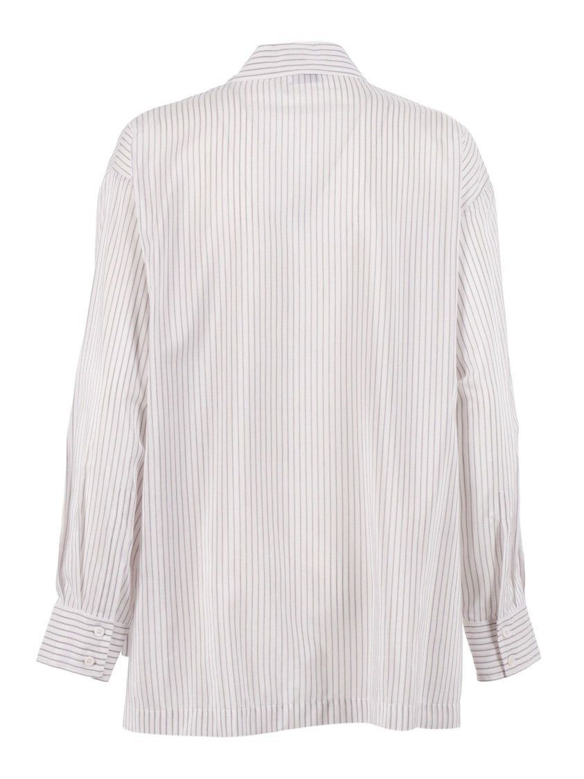 Peserico Blouse Pinstripe Classic Blouse