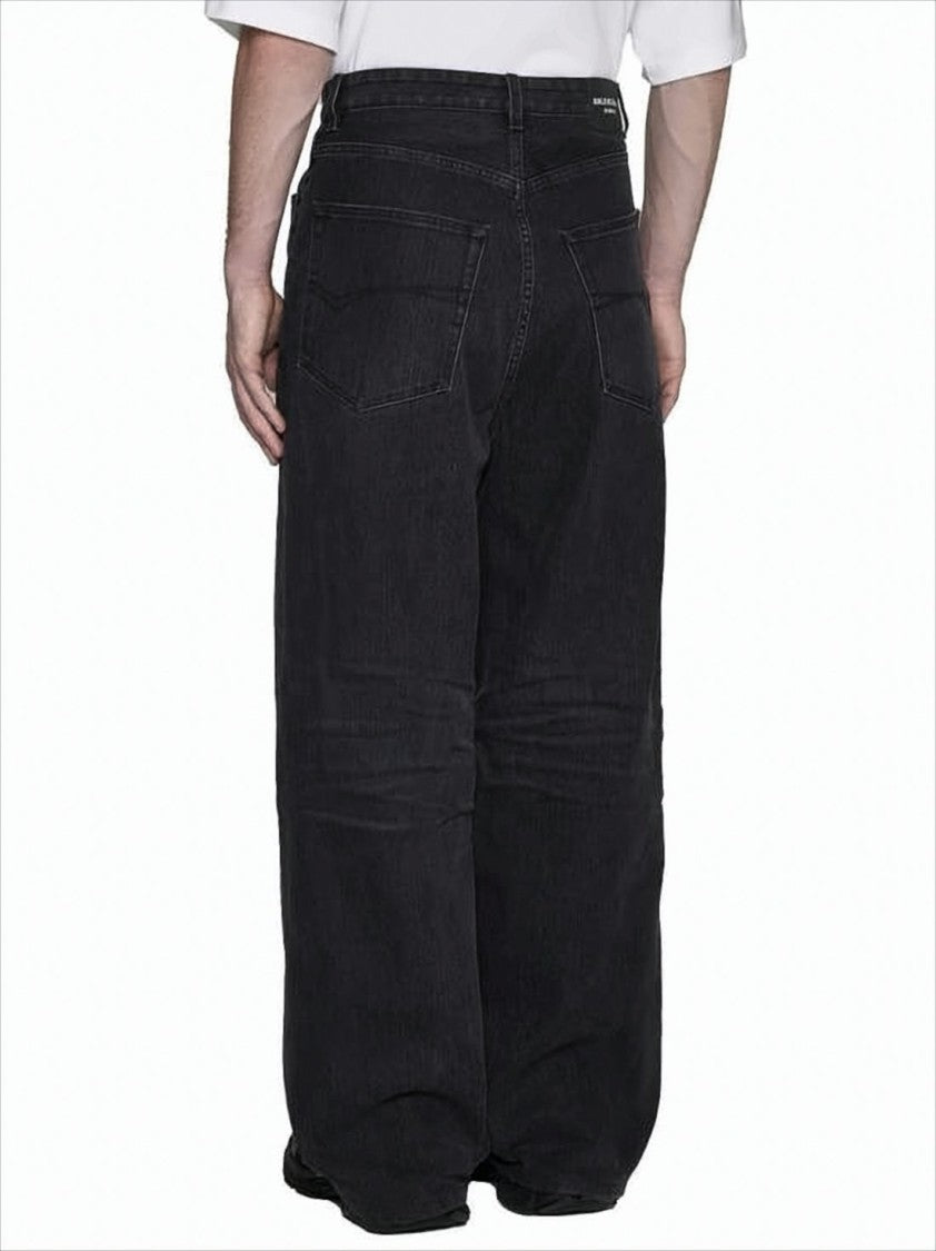 Balenciaga Loose-Fit Wide-Leg Denim Pants