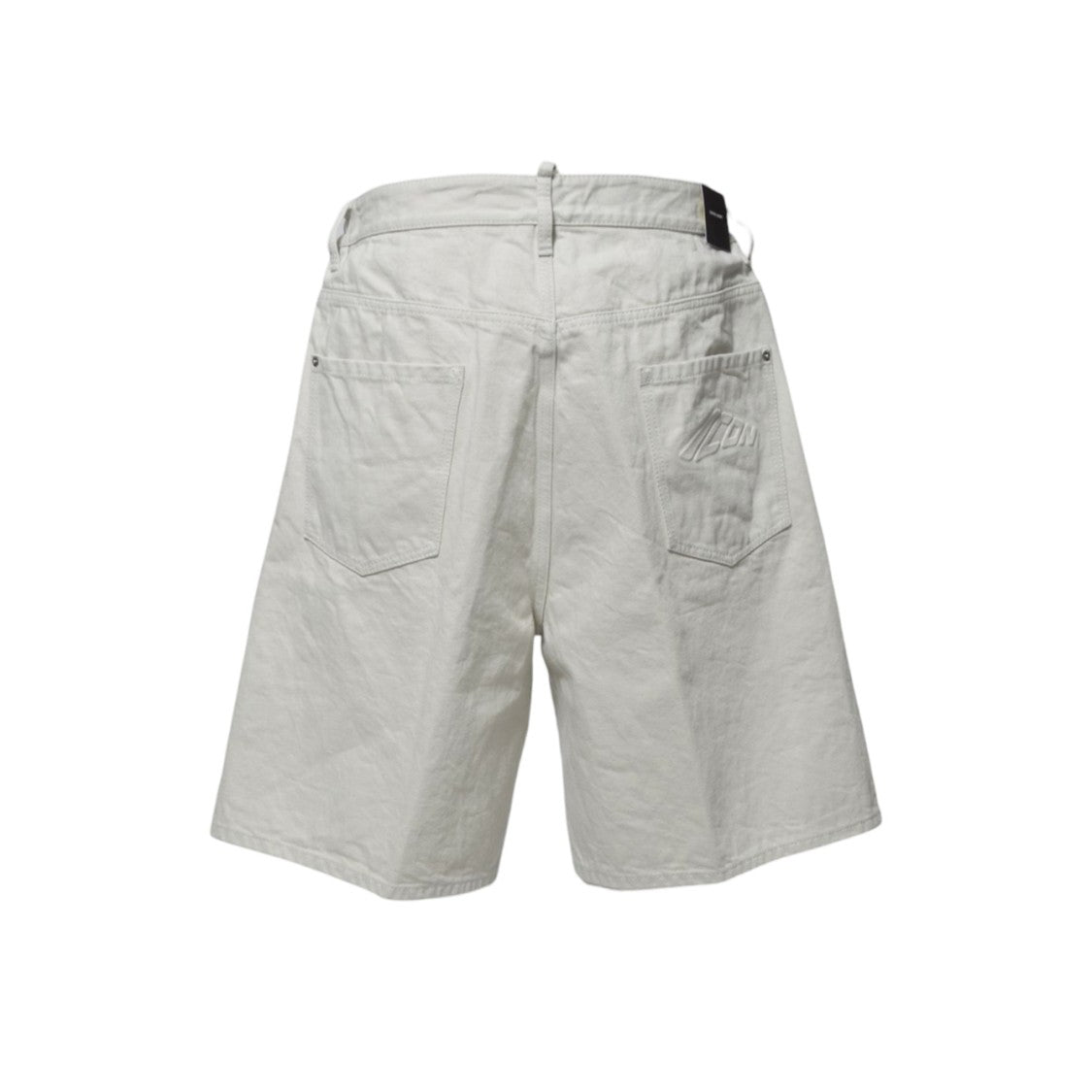 Dsquared2 Icon New Generation Surfer Bermuda In Cream Cotton