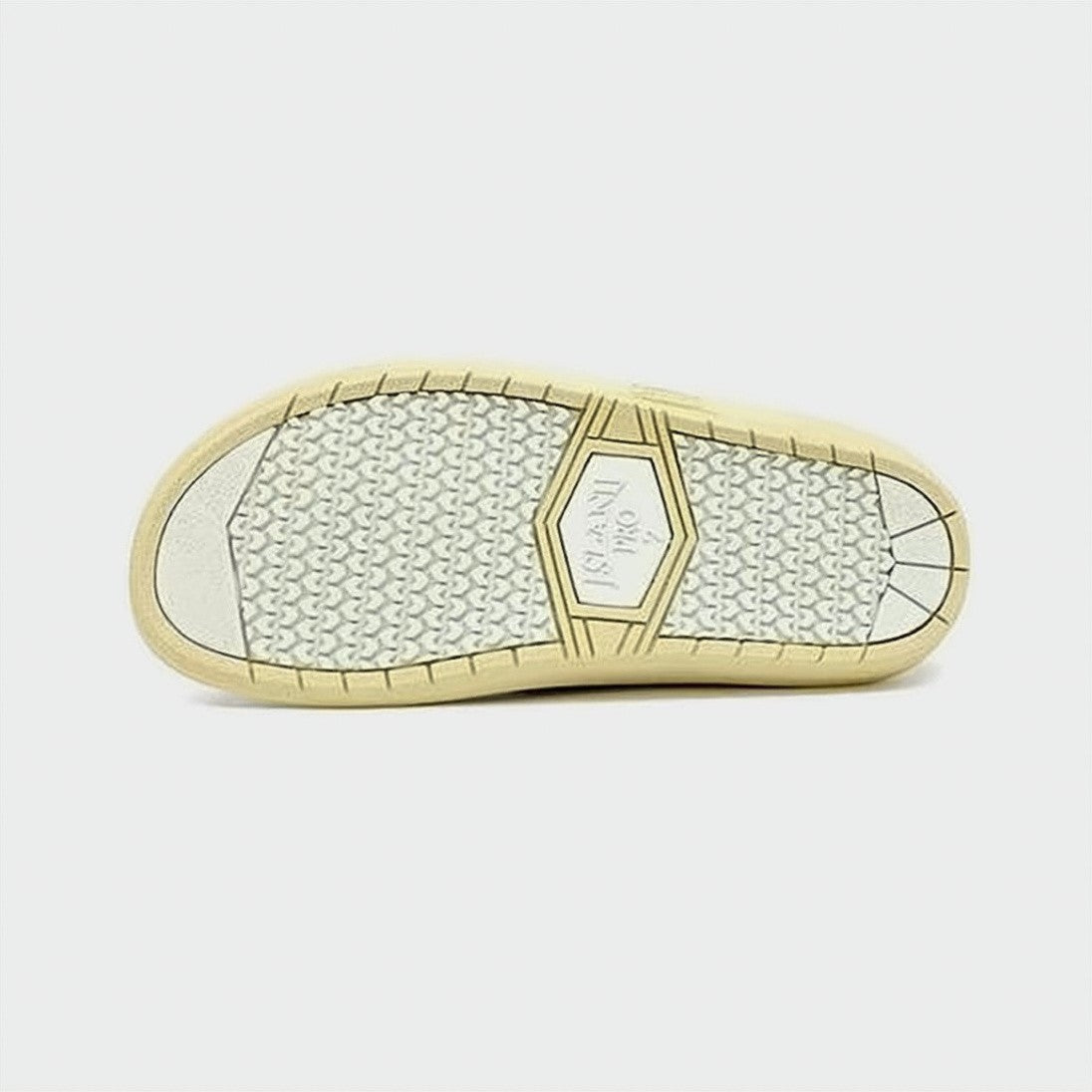 Island Slipper Suede-Upper Slip-On Sandals With Textured Rubber Sole
