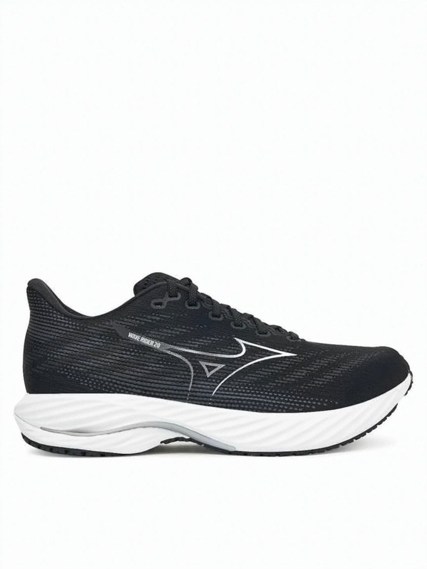 Mizuno Streamlined Black Sneakers With Textured Upper