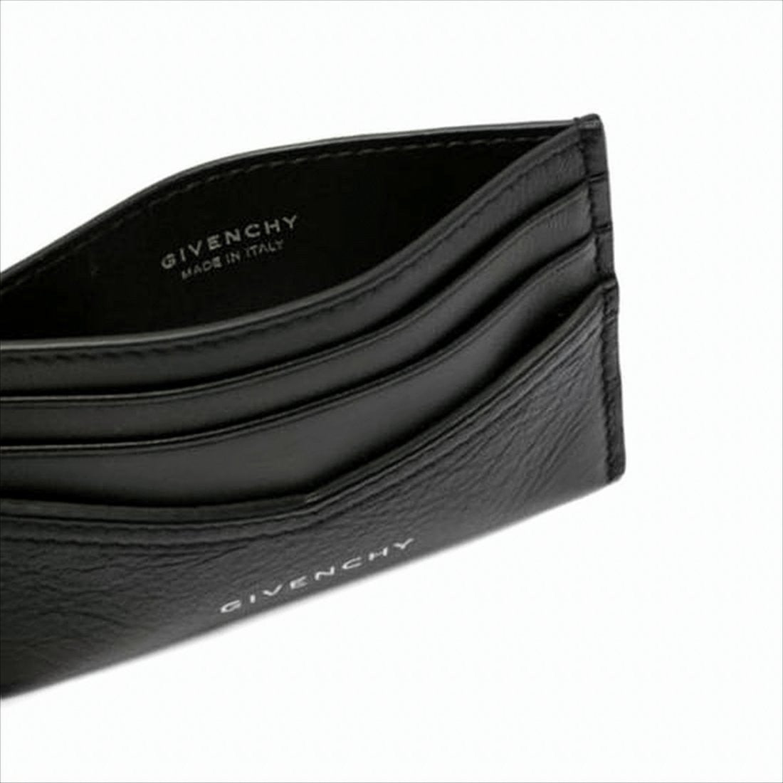 Givenchy Smooth Calf Leather Card Wallet With Gold-Tone Detail