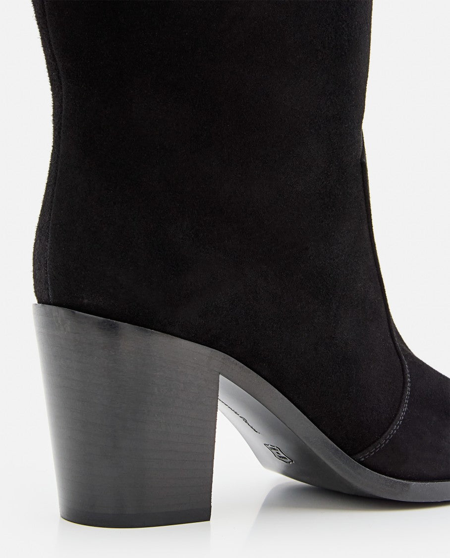 Gianvito Rossi Denver Suede Texan Boots