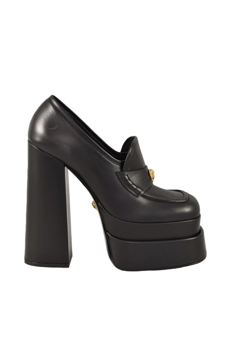 Versace Collection Leather Pumps - Black