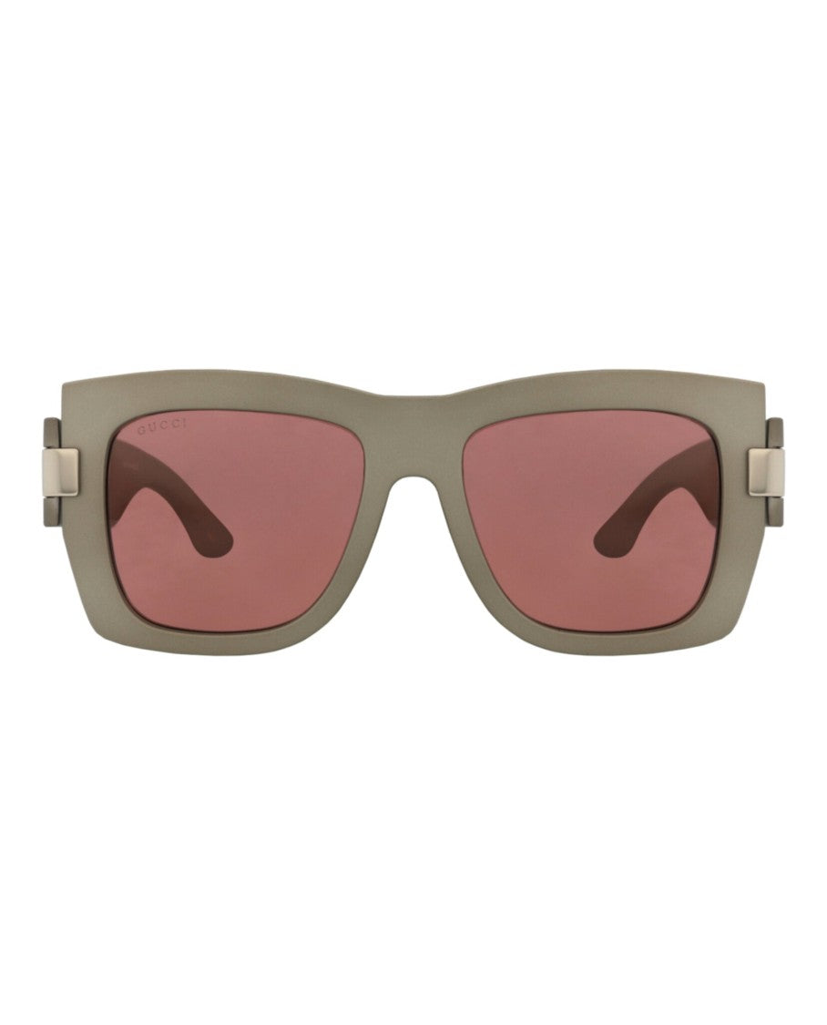 Gucci Square-Frame Injection Sunglasses