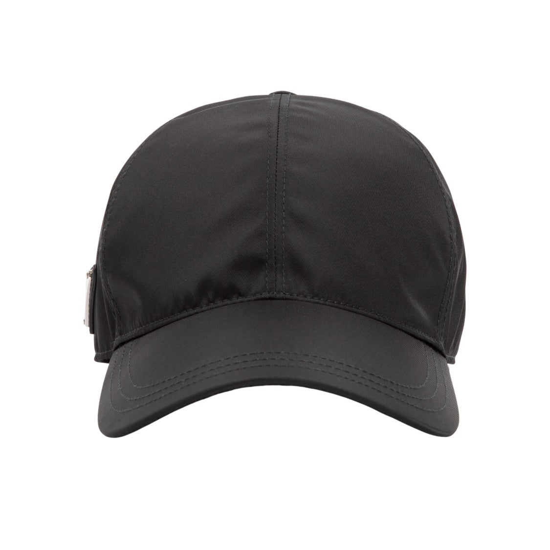 Prada Black Re-Nylon Baseball Cap With Triangle Logo
