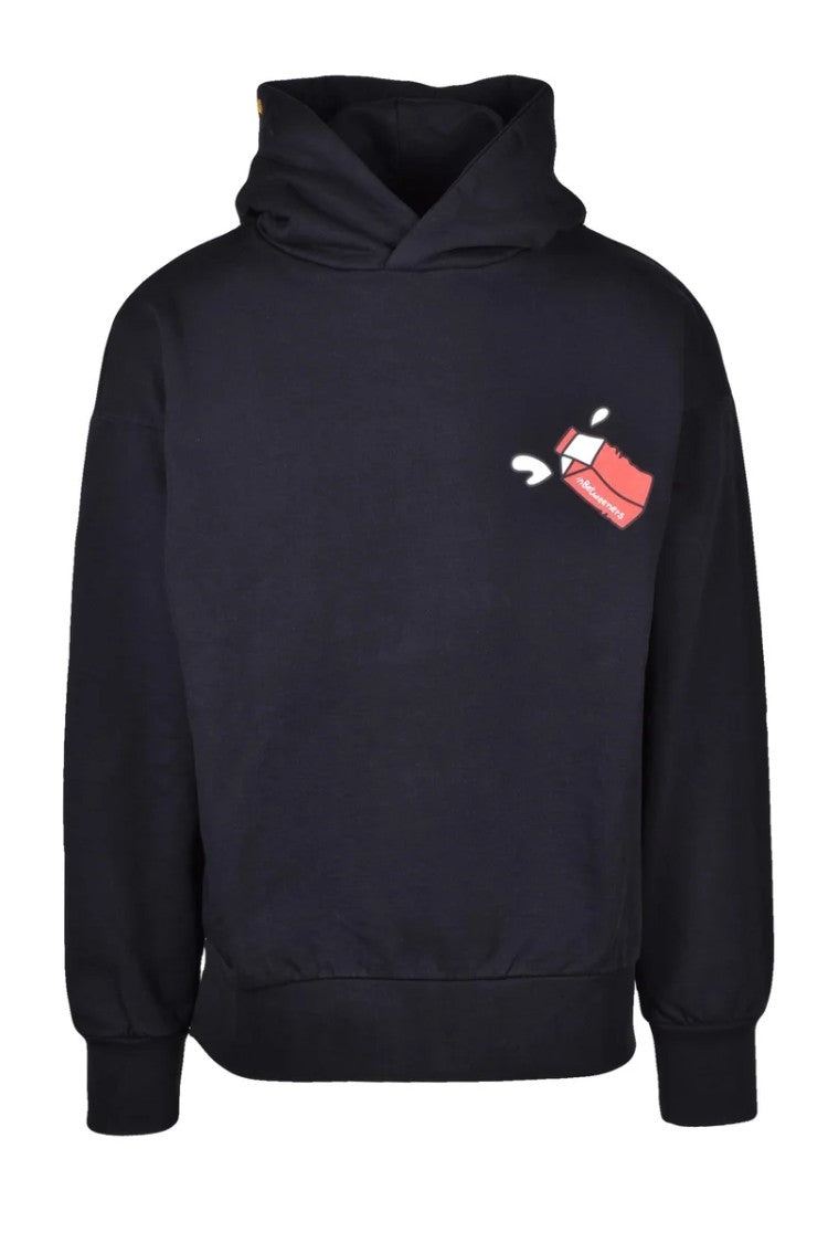 Inbetweeners Black Men Cotton Hoodie