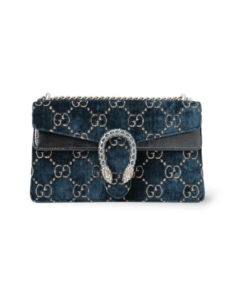 Gucci Dionysus Small Gg Velvet Blue