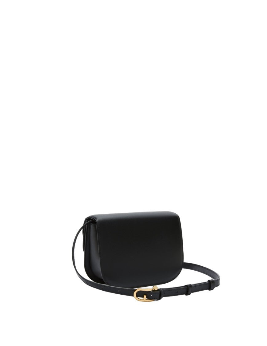 Furla Sfera Mini Leather Crossbody Bag, Black
