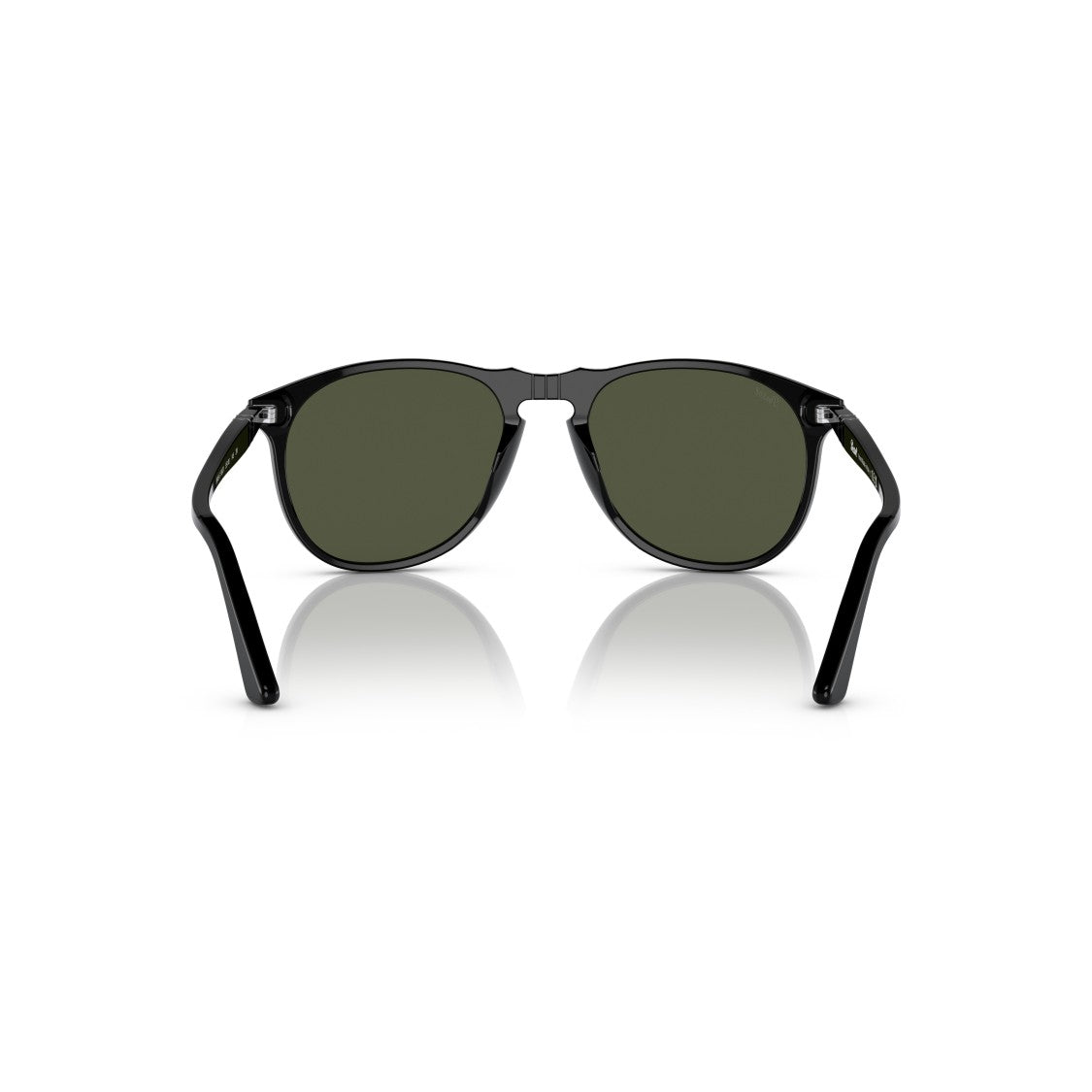 Persol 0Po9649s Classic Aviator Sunglasses With Glossy Black Acetate Frame