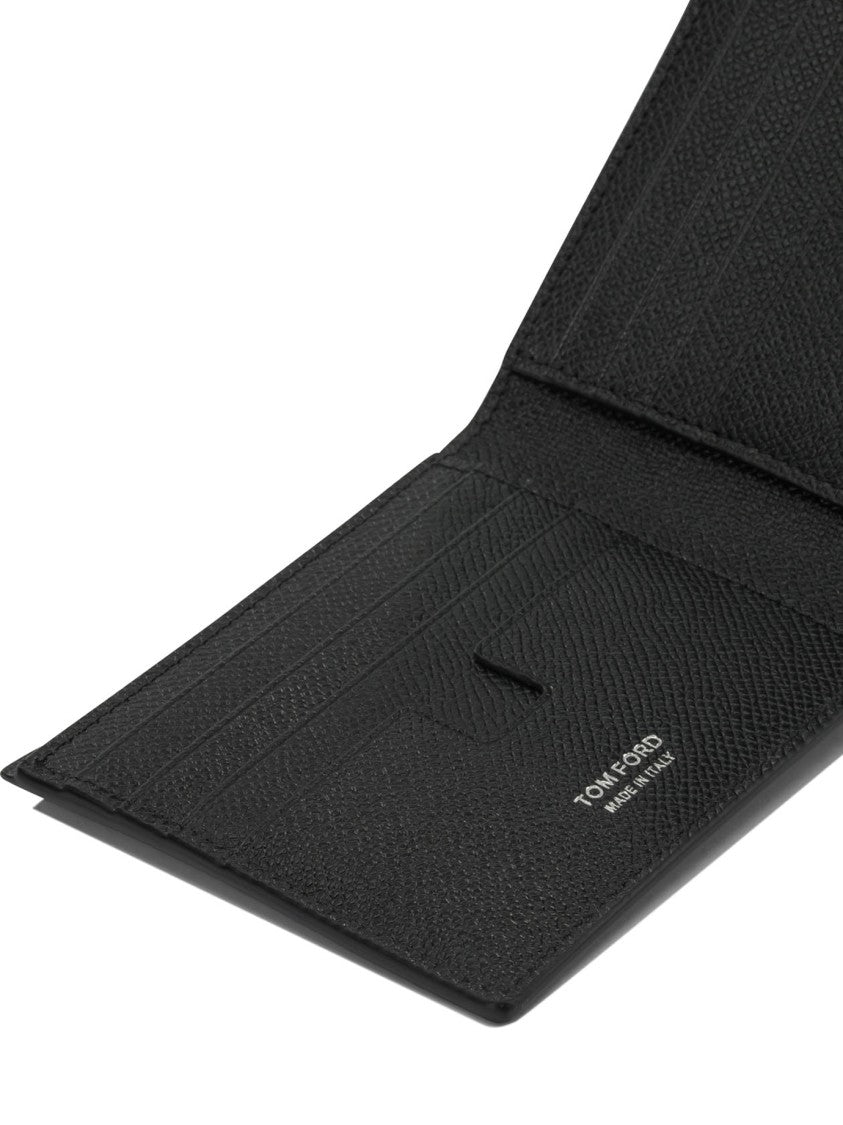 Tom Ford Small Grain Leather Bifold Wallet