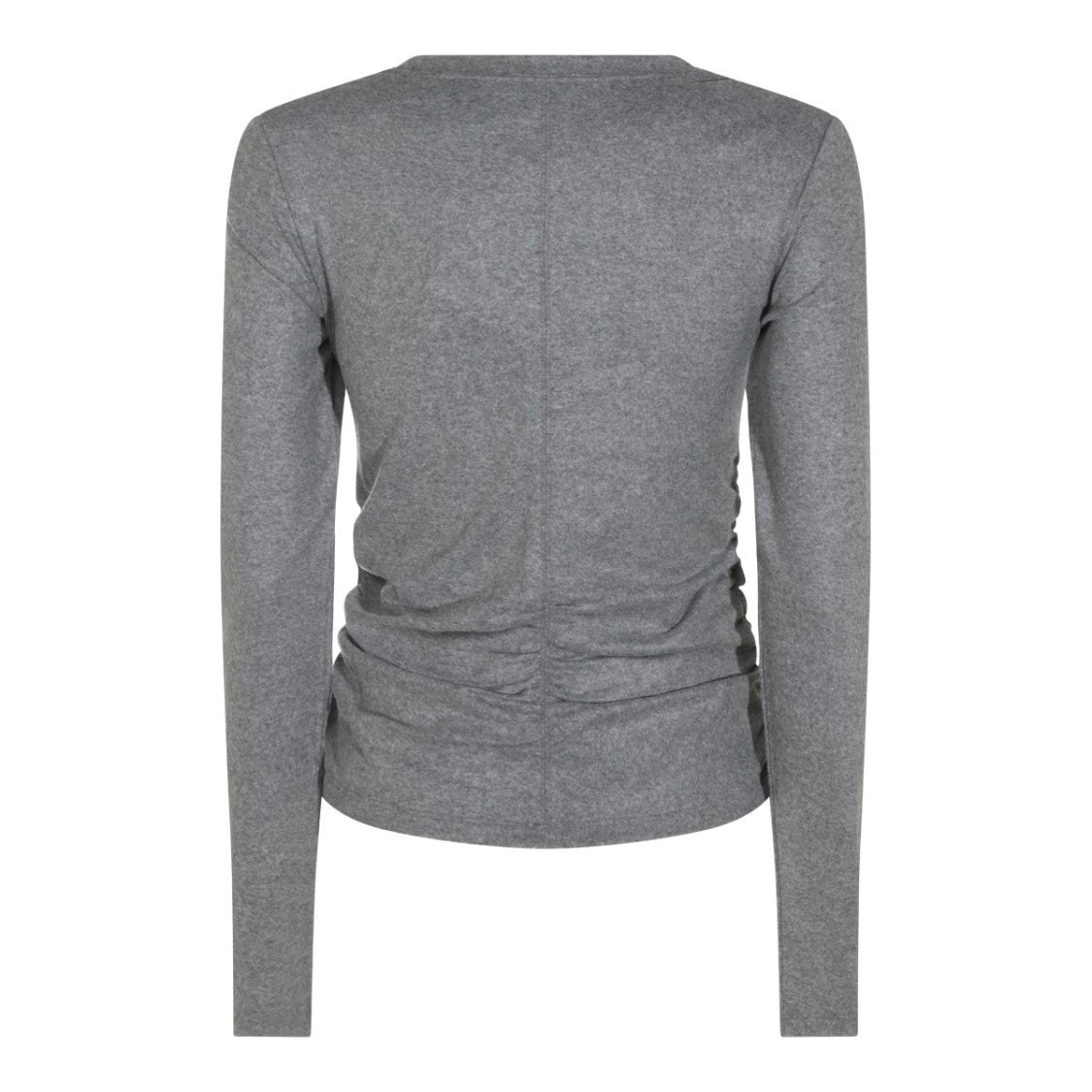 Isabel Marant Étoile Grey Draped Round-Collar Top