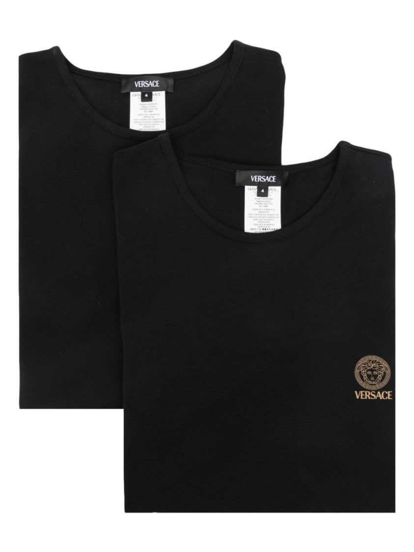 Versace Intimo Nero Short-Sleeve T-Shirt Set