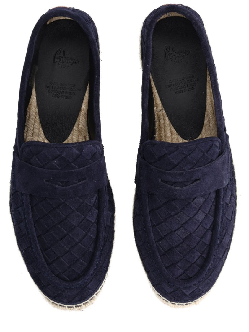 Castaner Nile Quilted Pattern Jute Moccasins Flats